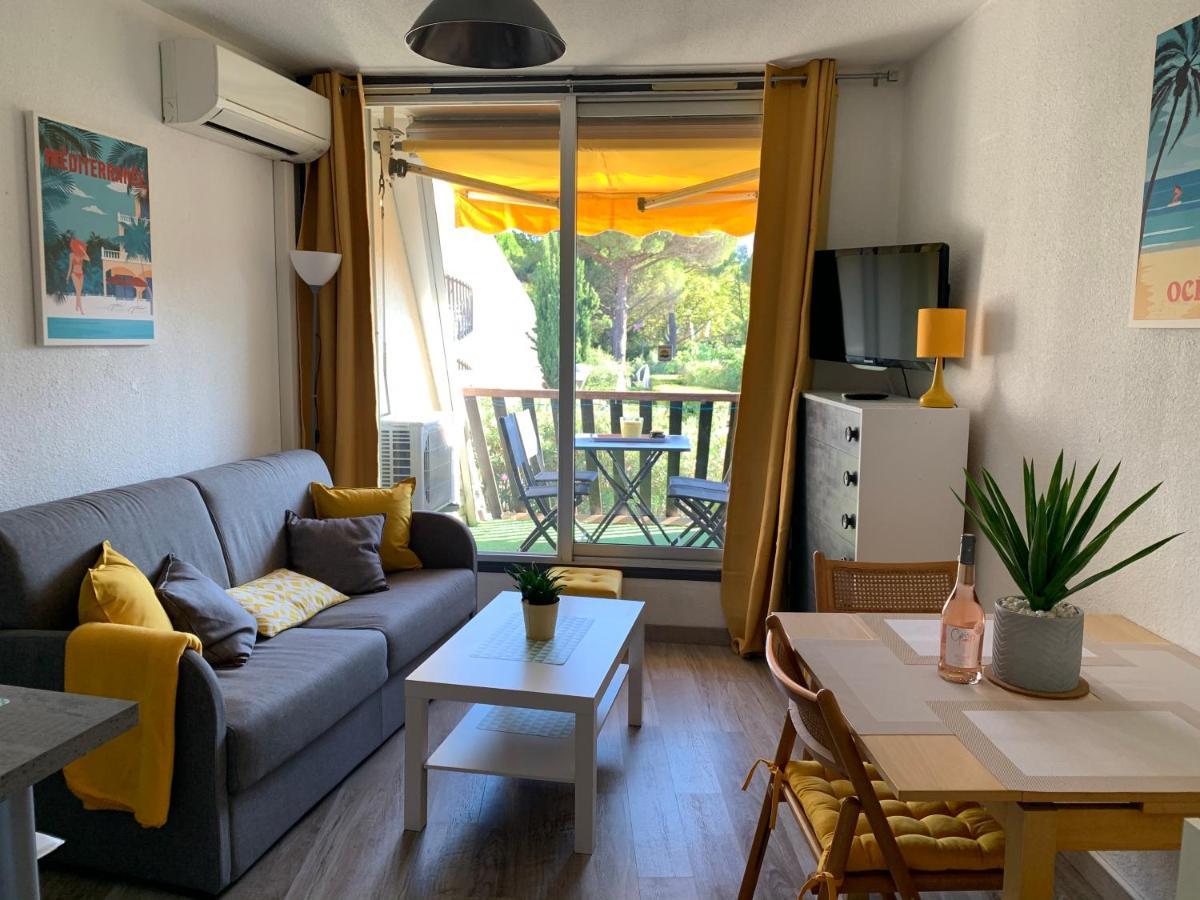 Super Appart ! Terrasse, Clim, Parking, 2Min Plage. Ла-Гранд-Мот Экстерьер фото